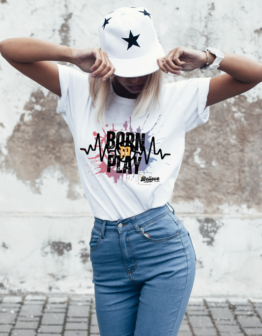 Short sleeve t-shirt "Born to Play"