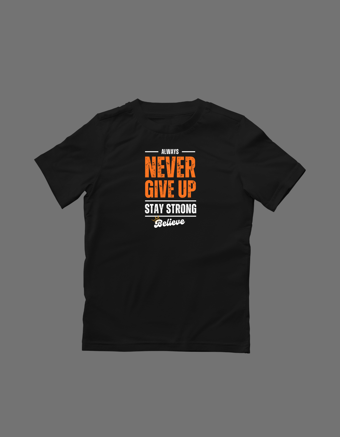 Short sleeve t-shirt "Never Give Up"